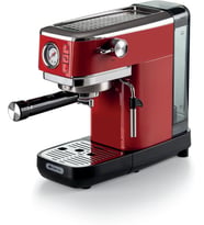 Ariete Moderna Espresso Slim Kahve Makinesi Kırmızı 1381/13 - Metal Espresso Kahve Makinesi, Öğütülm
