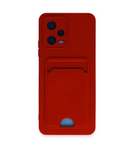 Note 12 4G Kılıf Kelvin Kartvizitli - Kırmızı