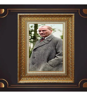 ÖZEL SERİ ALTIN VARAKLI ATATÜRK TABLO S986