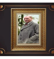 ÖZEL SERİ ALTIN VARAKLI ATATÜRK TABLO S986