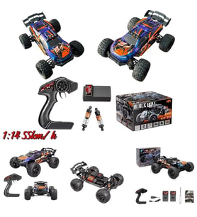 ELEKTRİKLİ RC 1:14 ÖLÇEK SERVO MOTOR MEGA ARAZİ ARACI SPOR ARAÇ 55 KM HIZ RC ARAÇ