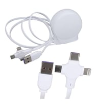 1 Metre Makaralı 3In1 Şarj Kablosu (Lightning - TYPE-C - Micro USB) (4767)