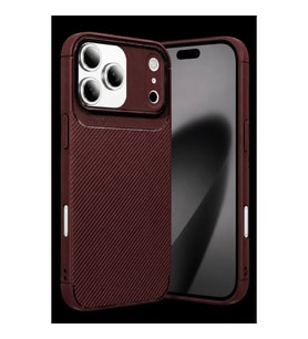 Newface Apple İphone 17 Pro Auto Focus Karbon Kapak - Bordo