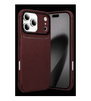 Newface Apple İphone 17 Pro Auto Focus Karbon Kapak - Bordo