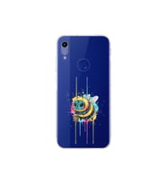 Honor 8A ile uyumlu Splash arı tasarımlı şeffaf silikon kılıf