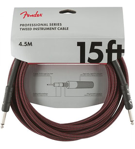 Fender 0990820064 Professional Enstrüman Kablosu (4.5m - Kırmızı Tweed) Kırmızı Tweed Kaplama Dikkat Çekici ve Sağlam Yapı