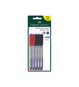 Faber-Castell 1440 Tükenmez Kalem Karışık 10 lu Blister