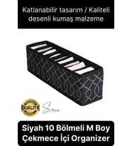 10 Gözlü Çekmece İçi Düzenleyici Organizer Medium Orta Boy Yastık Kılıfları Erkek İç Giyim Şal