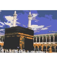 Kabe Sayılarla Boyama Seti 50x65 cm (Tuvale Gerili)