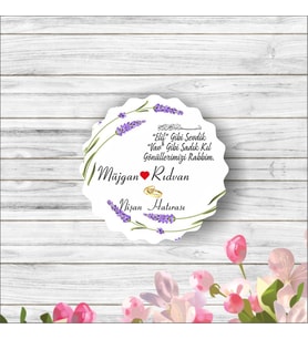 Nişan Düğün Hatırası Ahşap Magnet