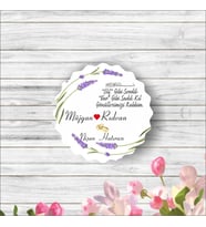 Nişan Düğün Hatırası Ahşap Magnet