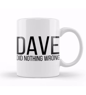 Dave Chappelle DID NOTHING WRONG Kupa Bardak Porselen