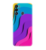 Tecno Pova Neo Kılıf Silikon Desen Özel Seri Renk Cümbüşü 1631