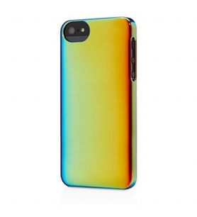 Adopted iPhone SE/5S/5 ile Uyumlu Yanar Döner Kılıf Mavi-Gold APH11125
