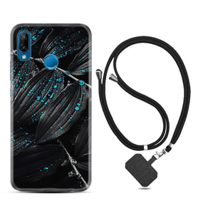 Huawei P20 Lite Mate 10 20 Lite Pro P40 Lite KılıfBoyun Askılı Silikon Foid Green 1643