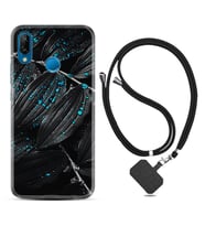 Huawei P20 Lite Mate 10 20 Lite Pro P40 Lite KılıfBoyun Askılı Silikon Foid Green 1643