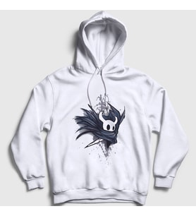 Presmono Unisex Beyaz Robe Oyun Hollow Knight Kapüşonlu Sweatshirt 492970tt
