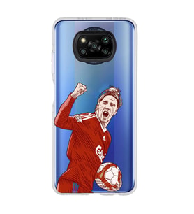 Poco X3 Pro Uyumlu Fernando Torres Desenli Şeffaf Telefon Kılıfı