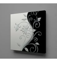 ÇİÇEKLİ MOTİF DESENLER KANVAS TABLO 200x200cm