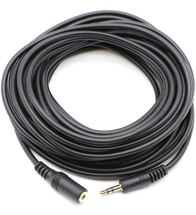 Lexroo Al-4807 3.5 mm Kulaklık Ekleme Uzatma Kablosu Dişi Erkek, Siyah, 10 Metre