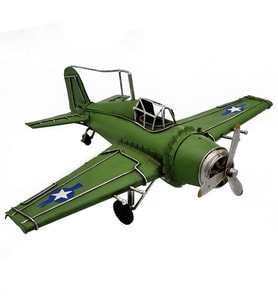 Zero Fighter Dekoratif Metal Uçak