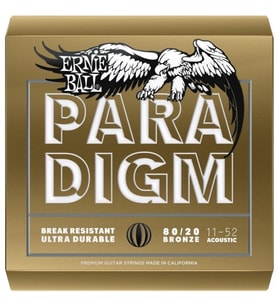 ERNIE BALL P02088 Paradigm Medium Light 80/20 Bronz 11-52 Akustik Gitar Tel Seti