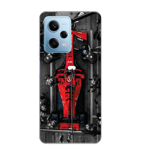 Redmi Note 12 Pro 5G Uyumlu Formula 1 Tasarımlı Şeffaf Telefon Kılıfı