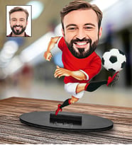 Kişiye Özel Futbolcu Tasarımlı Karikatür Biblo 93