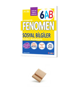 Fenomen 6. Sınıf Maarif 6 AB Sosyal Bilgiler Soru Bankası + Telefon Standı