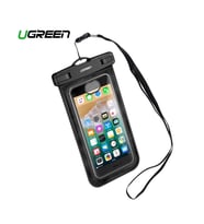 Ugreen Kilit Mekanizmalı Su Geçirmez Boyun Askılı Telefon Kılıfı Siyah
