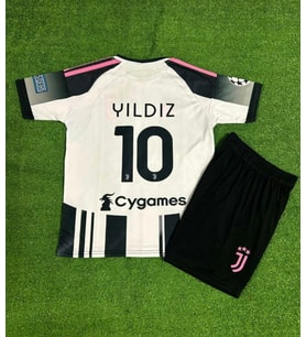 Juventus 2025/26 Yeni Sezon Kenan Yıldız Deplasman Çocuk Forması