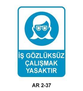İŞ GÜVENLİĞİ UYARI LEVHASI 1 ADET PVC 21 X 29CM
