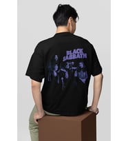 Black Sabbath Baskılı Unisex Oversize Müzik Grubu Tişört