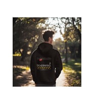 Unisex Nevermind Barcode Baskılı Oversize Baskılı Kapşonlu Sweatshirt 3 Iplik (Siyah)