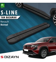 Renault Boreal S-Line Siyah Yan Basamak 183 Cm 2025 Üzeri A+ Kalite