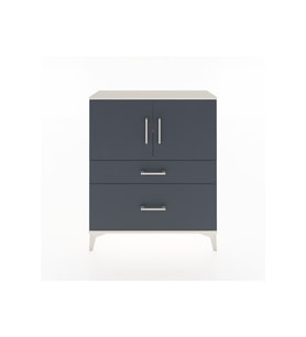 Arges Şifonyer 2 Raflı 2 Çekmeceli 2 Kapaklı 88x30x106 Aytaşı-Antrasit