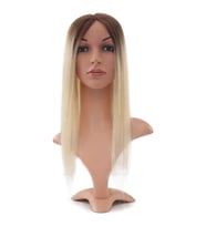 Kahverengi / Beyaz Platin Ombreli Baby Taban Tepelik - 13x14cm
