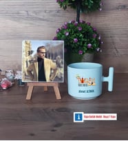 Tarih Öğretmenine Hediye Fotoğraflı Dekoratif Taş, Kupa Bardak Beyaz Hediye Öğretmenler Günü Hediyesi (Model 12)