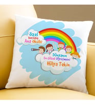 Kişiye Özel Anaokulu Öğretmenlerine Hediye Yastık