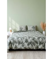 Dual Frond Çift Kişilik %100 Pamuklu Nevresim Takımı - 4 Parça