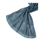Emproyal Soft Pamuk Etnik Desen Şal (Mavi)