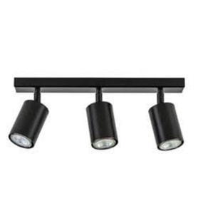 MYLİGHTS  SİYAH 60 CM  ÜÇLÜ LED AVİZE LED SPOT HAREKETLİ AMPUL DAHİL GÜNIŞIĞI