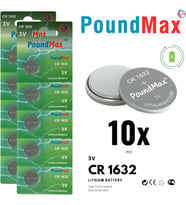 Lexroo 10 x 1632 CR1632 DL1632 3V Lityum Madeni Para Pilleri