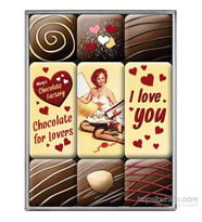 Nostalgic Art I Love You Chocolate Magnet Set 9 Parça