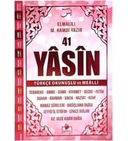 41 Yasin Türkçe Okunuşlu ve Mealli-Pembe Kapak Orta Boy