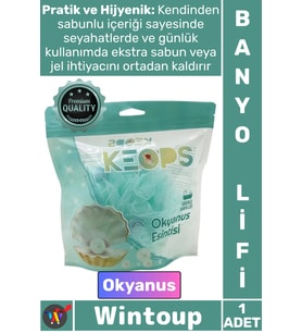 #Lif Konforlu Masaj Etkili Pratik Köpüklü Yumuşak File Ergonomik Okyanus Kokulu Sabunlu Banyo Lifi