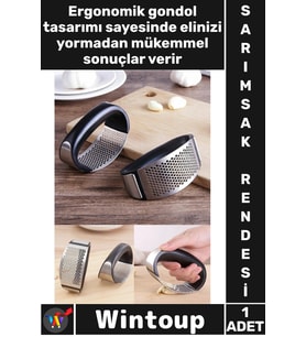 #Rende Paslanmaz Çelik Gondol Tasarım Pratik Ezici Mutfak Garlic Press Yeni Nesil Sarımsak Rendesi
