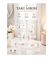 Şık takı standı, düzenli ve kolay erişim sağlayan tasarım