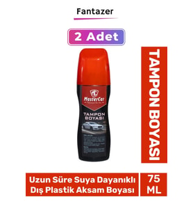 Deluxe Uzun Süre Suya Dayanıklı Eskimiş Kauçuk Yüzey Dış Plastik Aksam Siyah Tampon Boyası 2 Adet