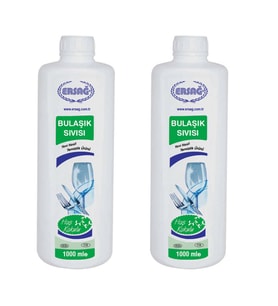 Ersağ Hoş Kokulu Bulaşık Sıvısı 1000 Ml. X 2 Adet (Renksiz)